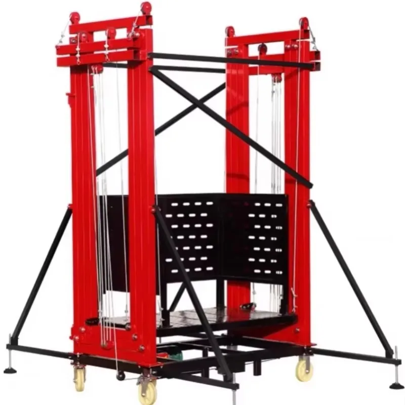 Foldable Electric Scaffolding Remote Control Indoor Decoration Lifting Platform Portable Construction Scaffold Factory Sale