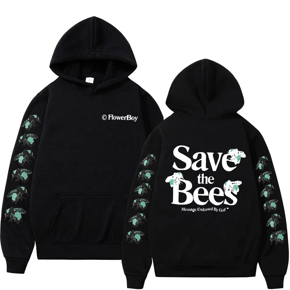 

Tyler The Creator FlowerBoy Save The Bees Merch Hoodie Long Sleeve Women Men Hooded Sweatshirt GLOF Hip Hop Clothes