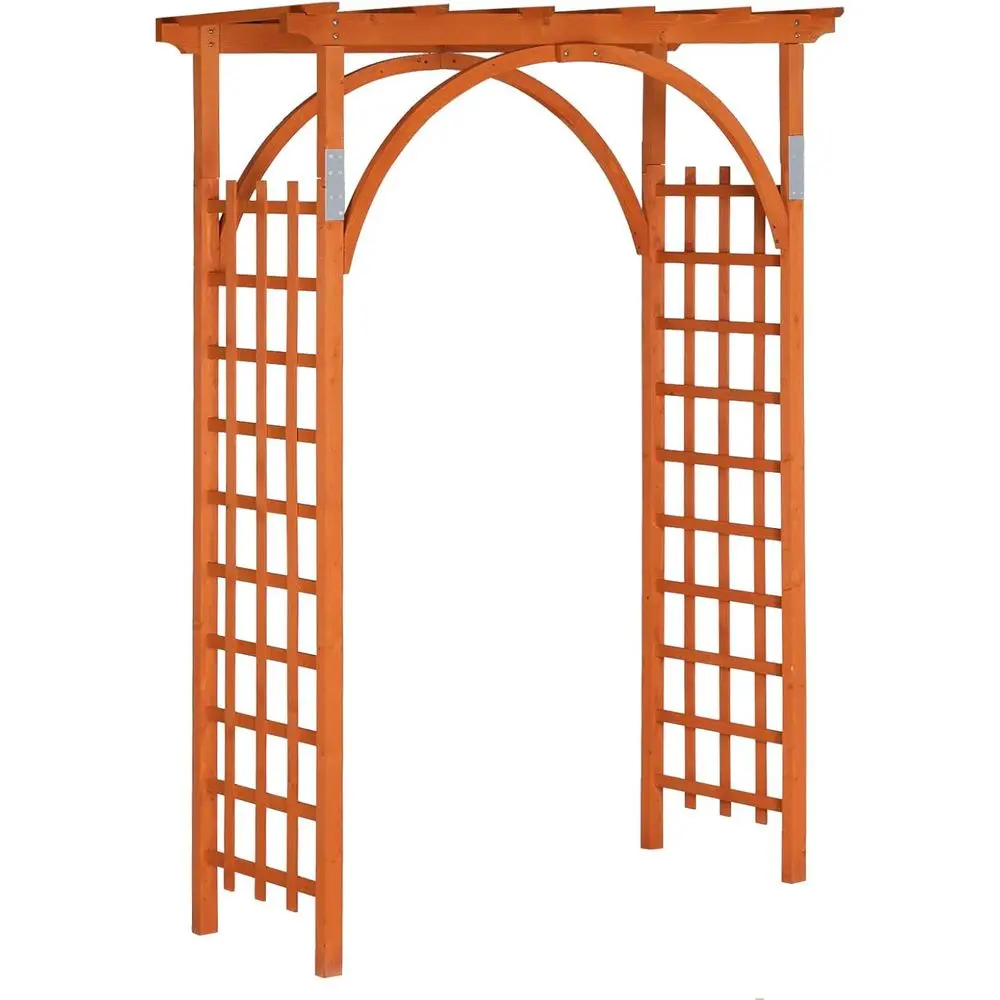 Elegant Wooden Garden Arch for Weddings, Outdoor Ceremonies, and Plant Climbing