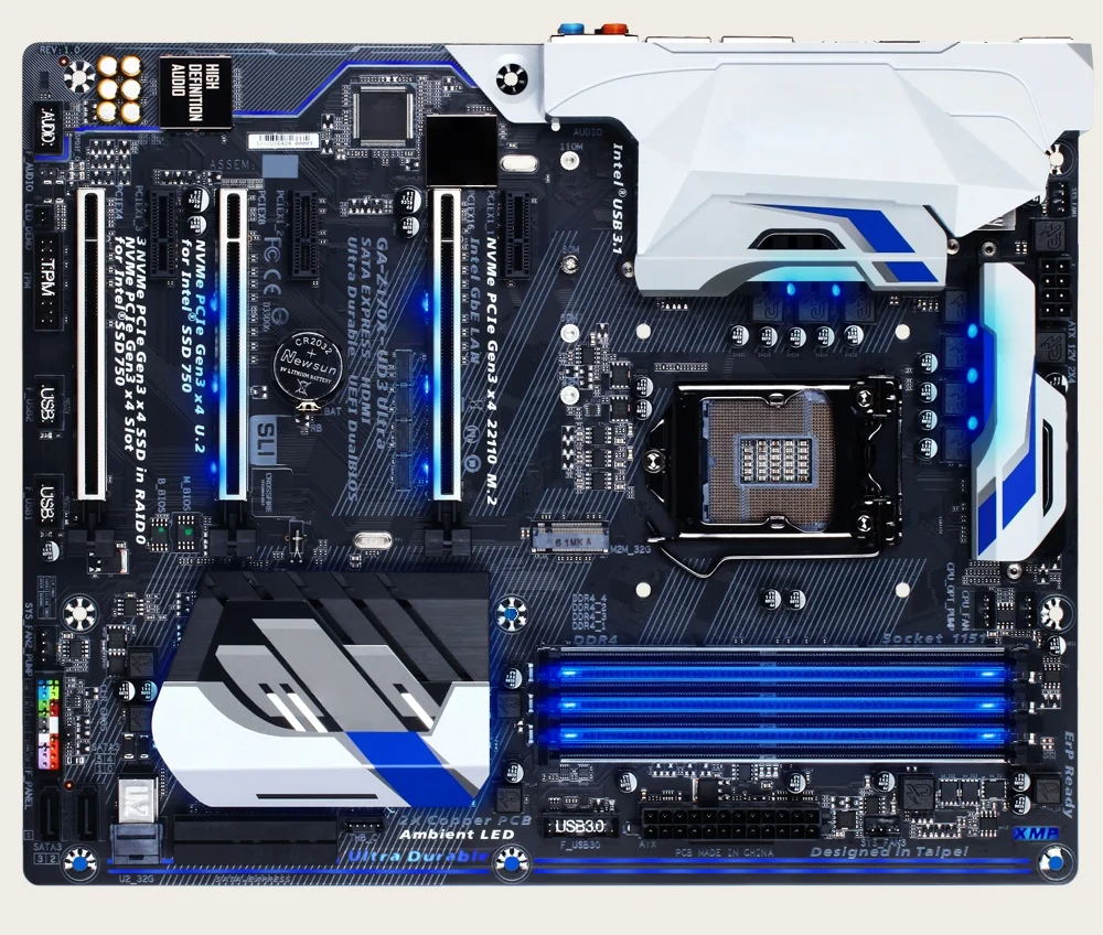 Tarjeta Madre Gigabyte GA-Z170X-UD3 Ultra para PC de Escritorio, Z170X UD3 Ultra LGA 1151 DDR4, 100% Probada, Funciona Perfectamente