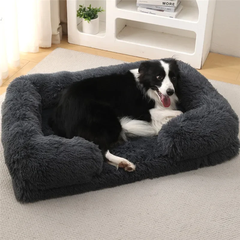 

S/M/L/XL Luxury Winter Warm Large Sofa Bed Dog Kneel Cat Mats House Cushion Pet Sleeping Sofa Beds Mat for Large and Small Dog