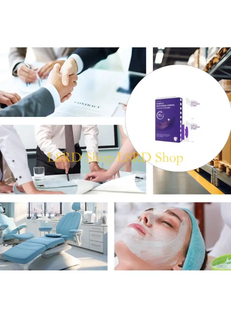 L8RD Floral Scented Teeth Whitener Strips Quick Results In 30 Minutes Travel Friendly