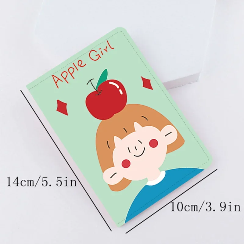 Travel Passport Cover Pu Leather Women Passport Holder Case for Men Travel Document Credit Id Card Passport Pouch Fruits Print