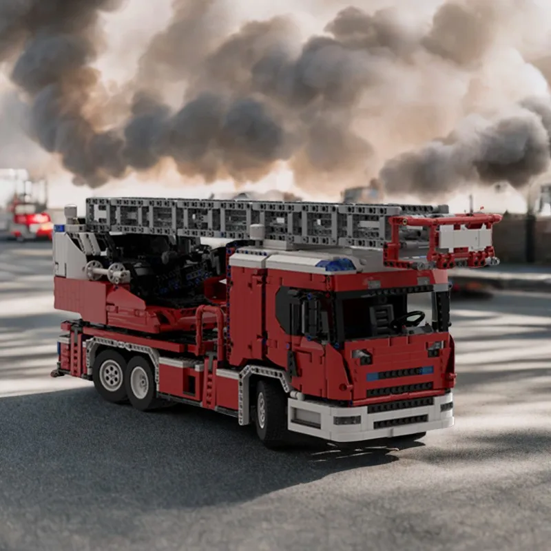 

4501PCS Scania L Fire Engine Building Blocks MOC Educational Toy DIY Construction Gift for Kids Boys Girls