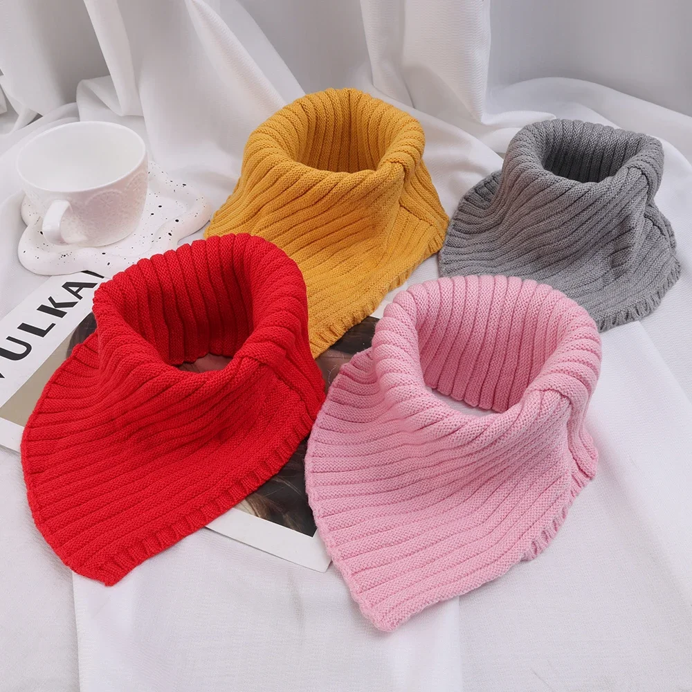 Winter Knitted Scarf Ring High Elastic Wool High Collar For Women Fashion Colors Neckerchief Warm Cold-proof Wrap Lady Outdoors