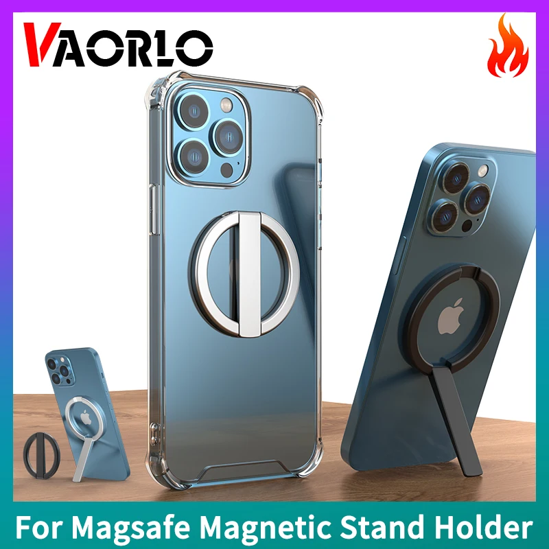 Magsafe Magnetic Stand Mini Alloy Portable Foldable Desktop Holder Bracket For iPhone 12 13 Series Magsafe Case For All Phones