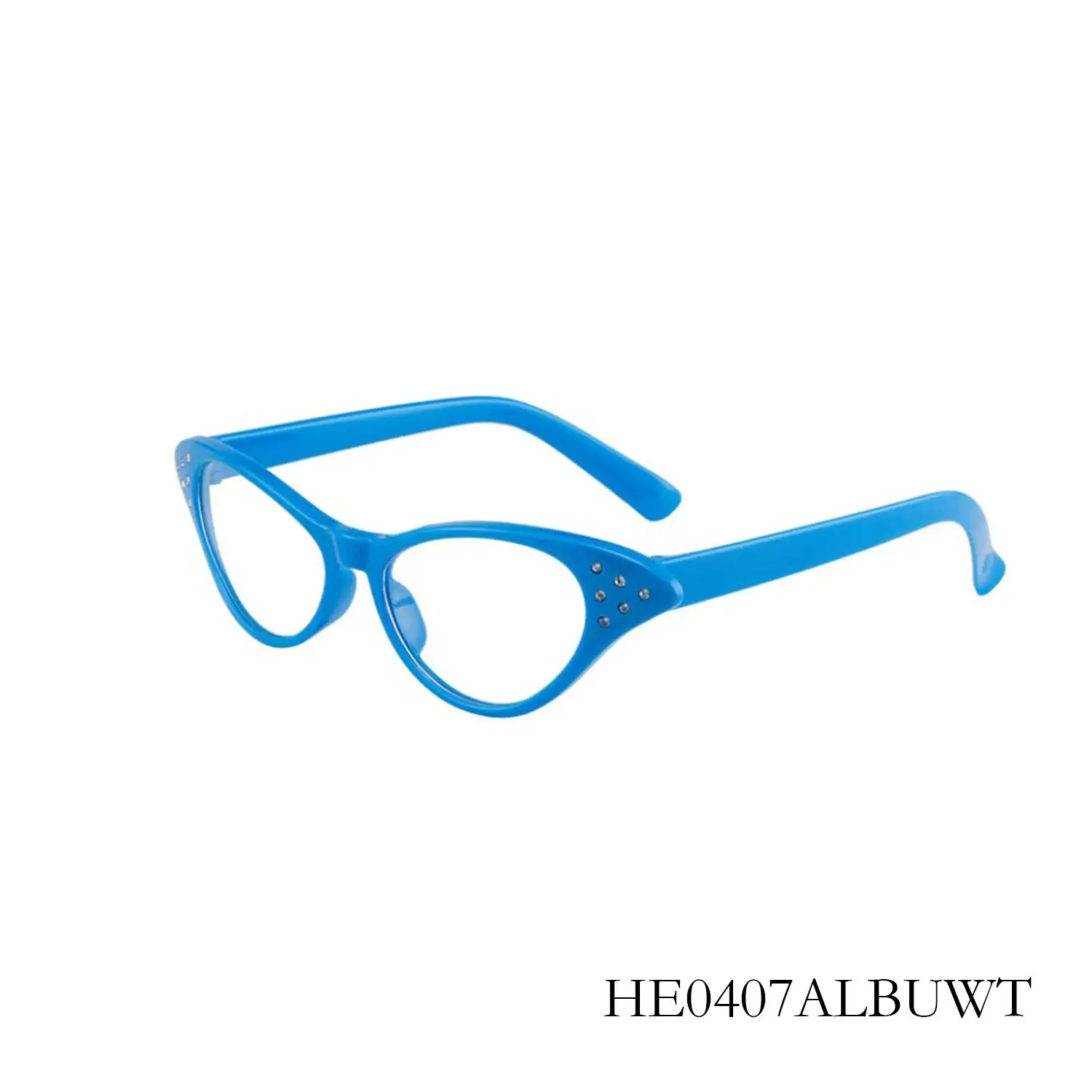 PESENAR 1950er-Kostüm, Retro-Rollenspiel-Balldekoration, Pflaumenblüten- und mit Diamanten besetzte Brillen der Dame