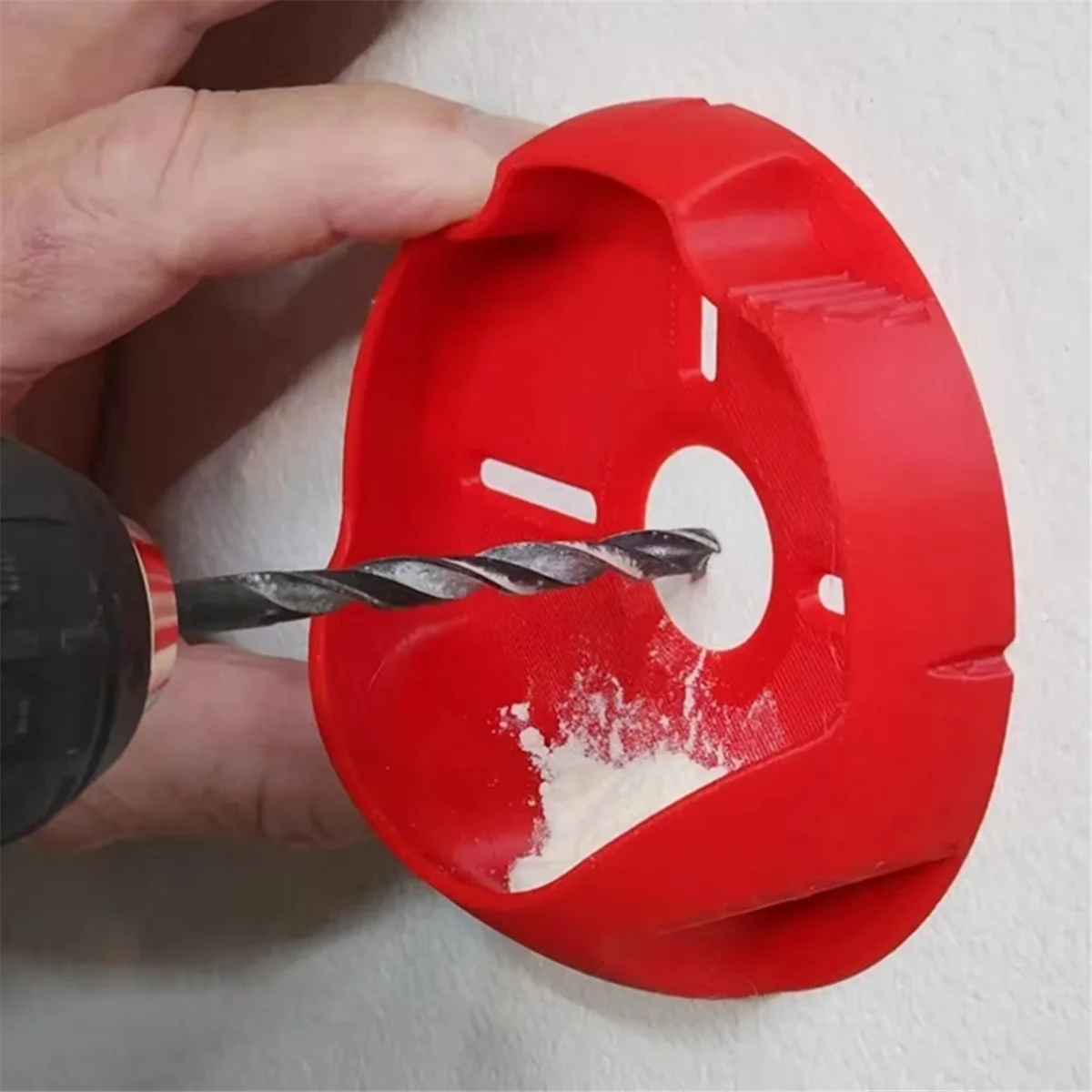 A002 HOT Elektryczna Osłona Przeciwpyłowa do Wiertarki, Łapacz Pyłu, Antypoślizgowe Pudełko do Zbierania Pyłu do Wiertarki Elektrycznej, Łapacz Pyłu 10 cm