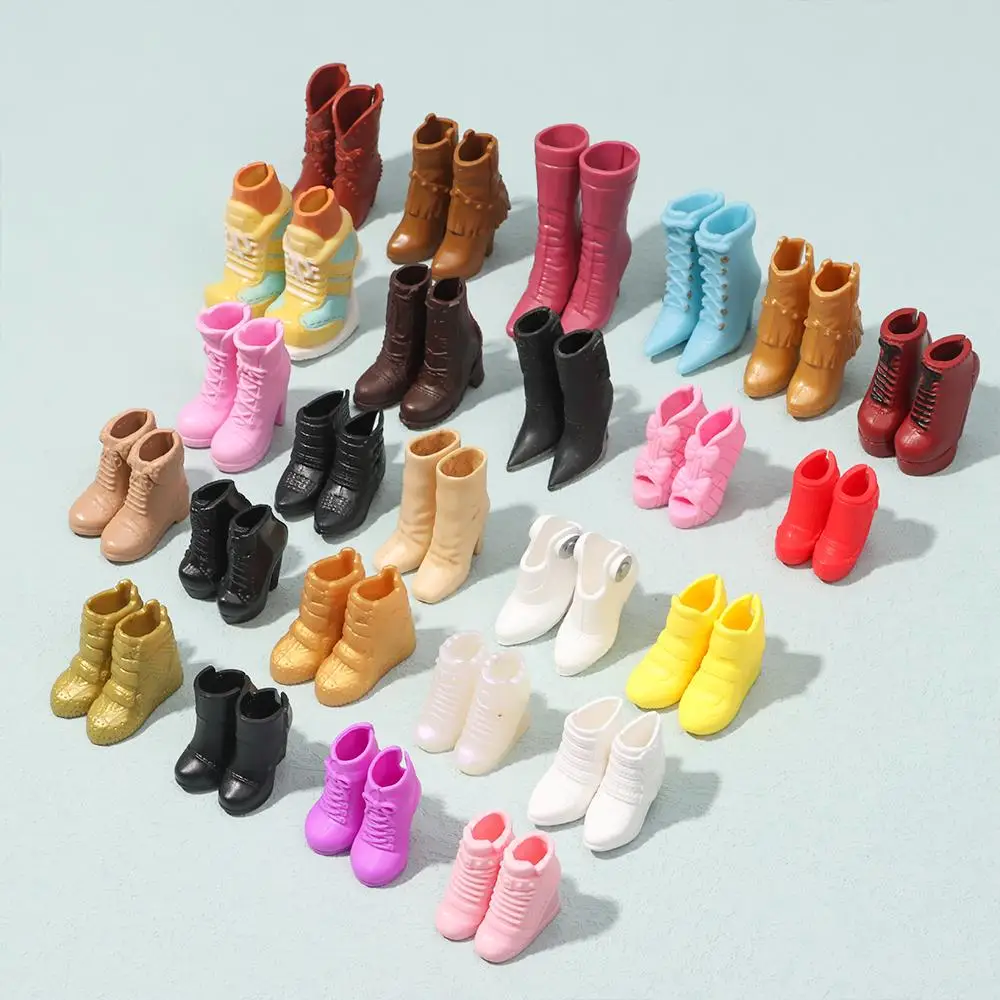 Fashion1/6 Doll Shoes Boots Sandals Girl DIY Dressing Doll Toys Doll Decors For FR Super Model Barby Dolls Colorful Doll Shoes