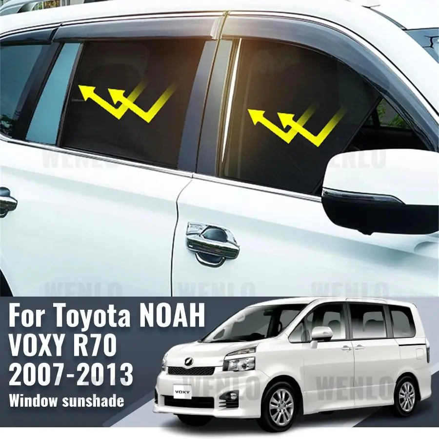 

For Toyota NOAH VOXY R70 2007-2013 Magnetic Car Sunshade Front Windshield Frame Curtain Rear Side Window Sun Shade