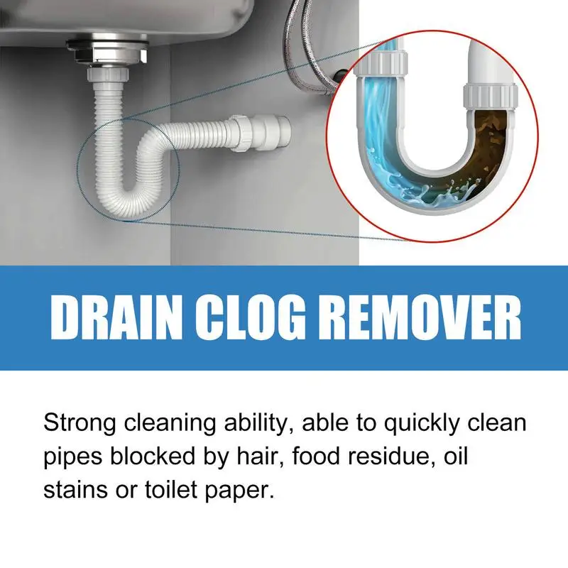 

Shower Drain Clog Remover 10X Drain Opener Tablets Pipe-Friendly Effervescent Deodorizer For Clogged Sink & Slow Drains Dissolve