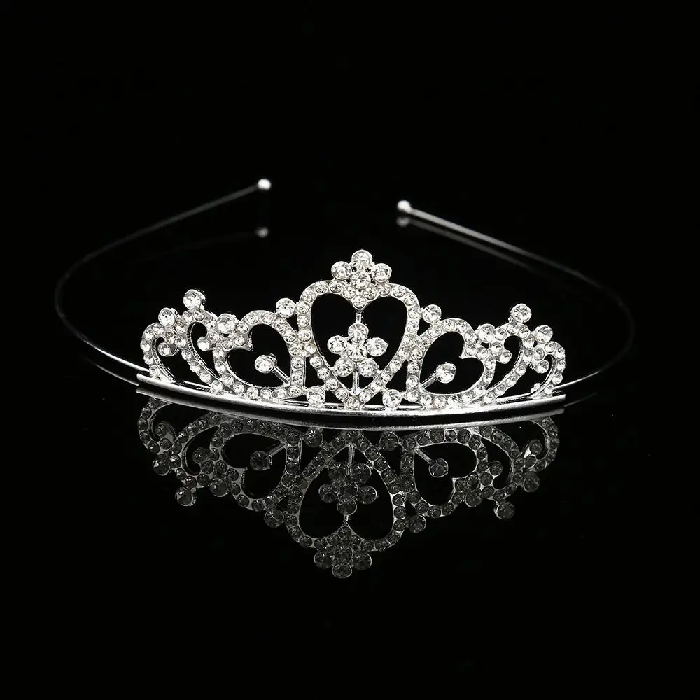 Beauty Rhinestone Crystal Wedding Tiaras Royal Prom Party Queen Princess Crown Hair Jewelry Fashion Headband Girl