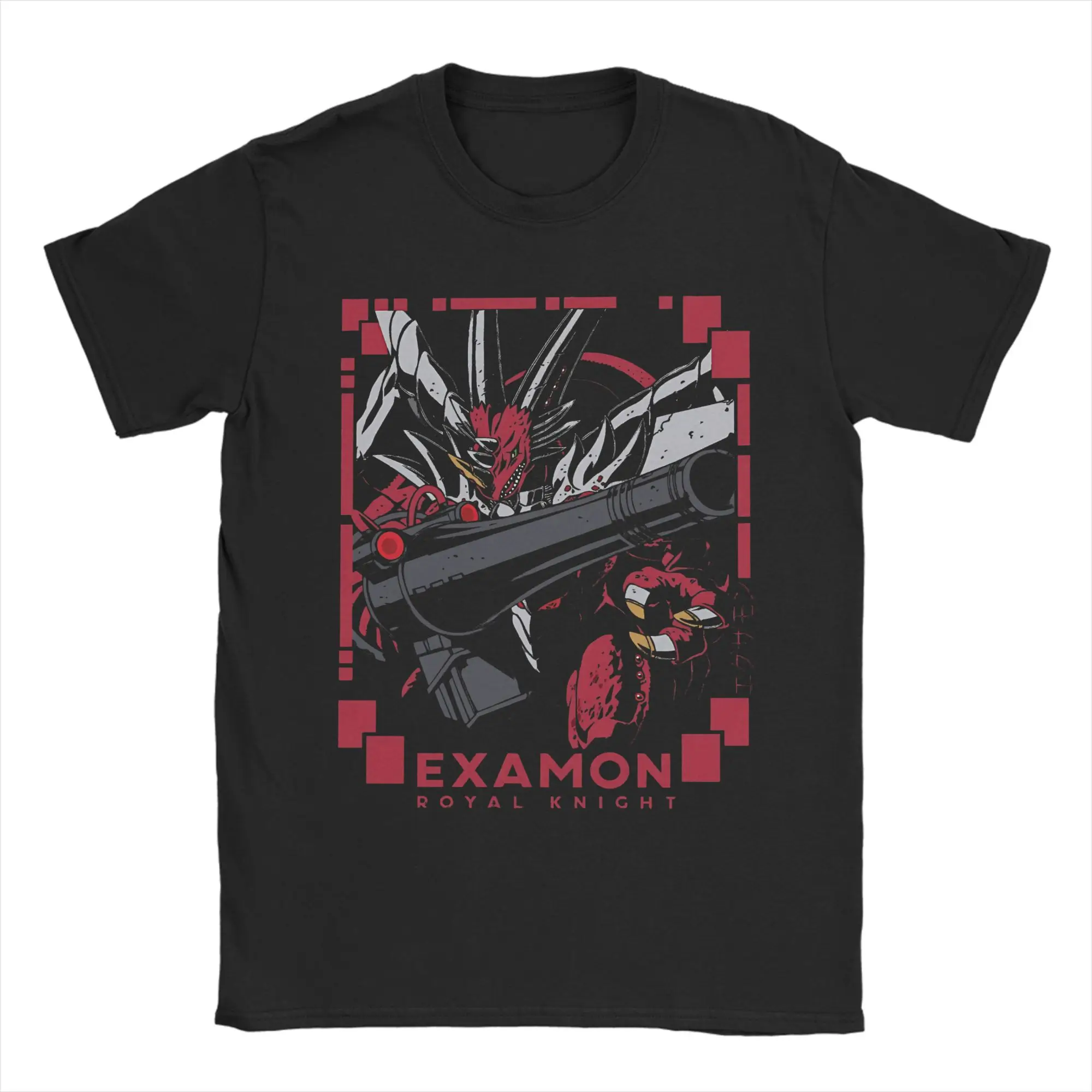 vintage-digimon-royal-knight-examon-camisetas-masculinas-100-algodao-manga-curta-gola-redonda-tops-de-verao