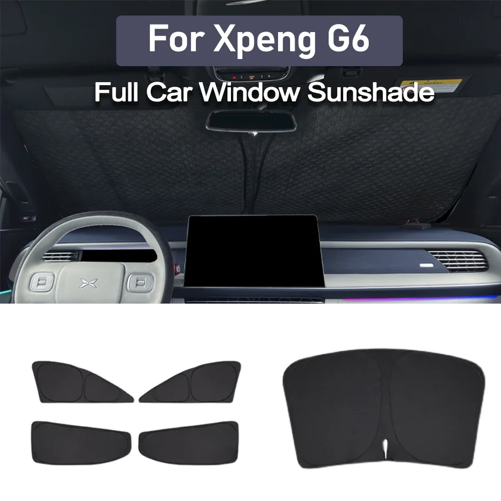 For Xpeng G6 2023 2024 Xiaopeng G6 Car Window Sunshade Heat-insulating Opaque Camping Privacy Sunshade