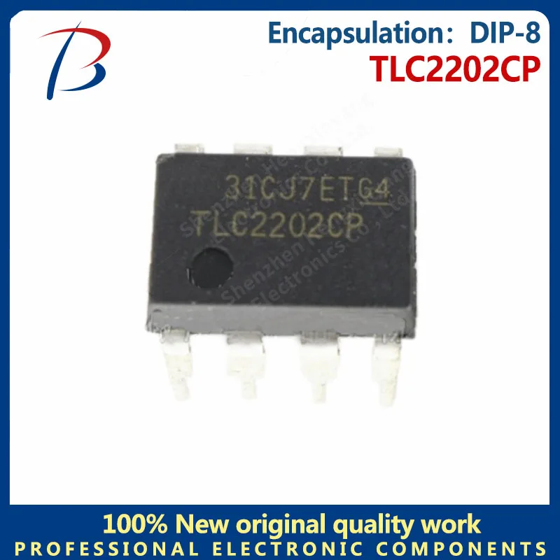 10PCS TLC2202CP DIP-8 in-line amplifier chips