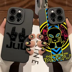 Luxury JuL C'est Pas Des Lol Pupil Full Screen Phone Case For iPhone 16 15 14 13 12 11 X XR Xs 8 7 Plus Pro Max Silicone Cover