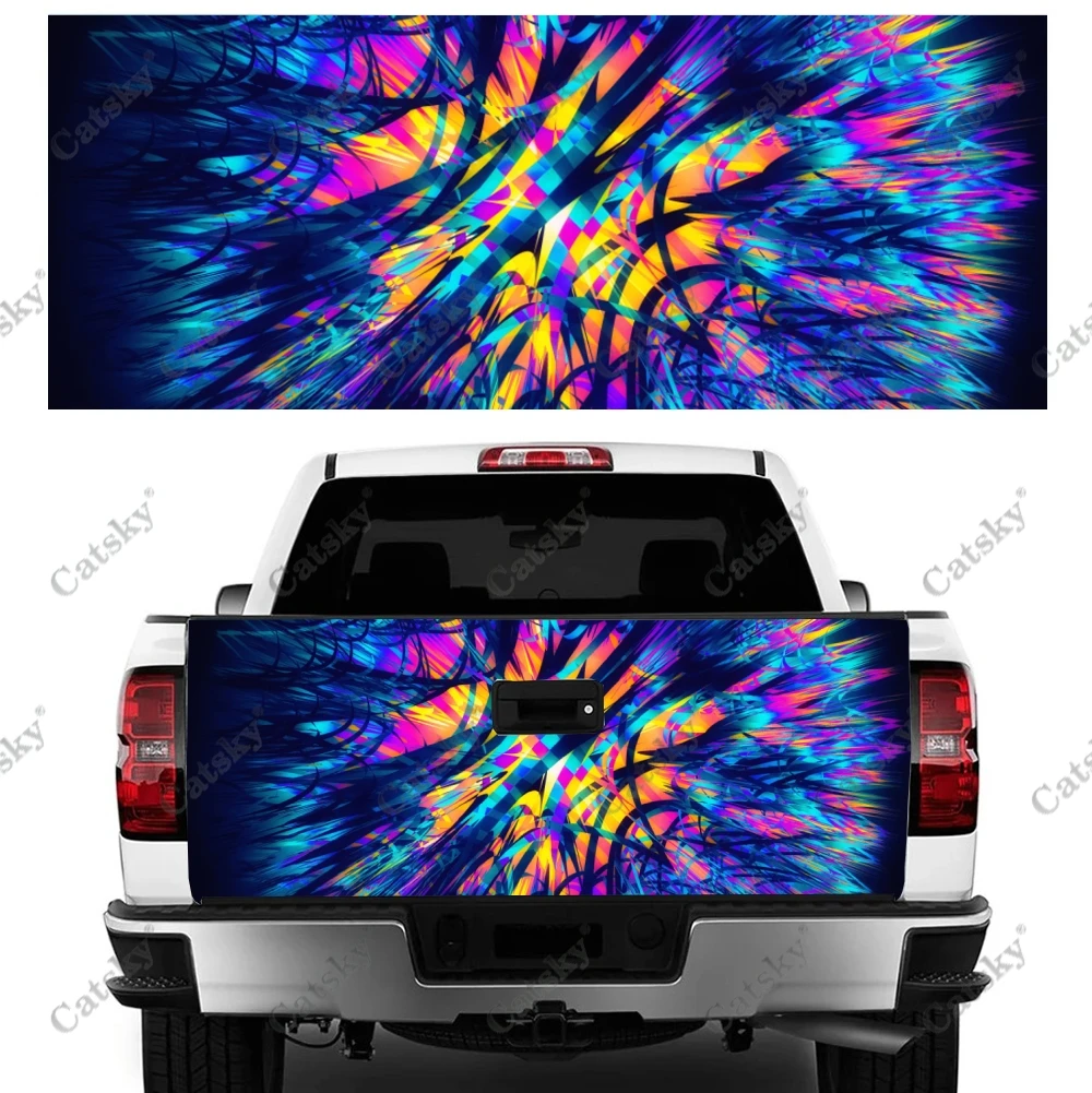 

Colorful abstract graphics Car sticker rear car rear paint modification kit vinyl suitable for car truck sticker