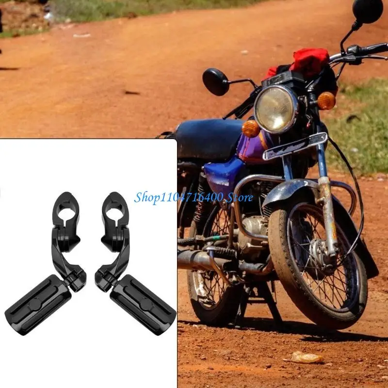 

y1gd Adjustable Highway Foot Pegs Mount set Engine Guard Comfort Ride for 1.25" Hole