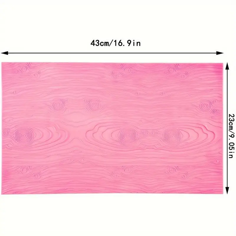 1pc Silicone Lace Molds for Cake Decorating Wood Grain Fondant Impression Mats Sugar Lace Embossing Tools