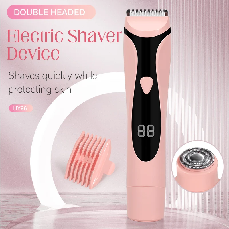 Women Electric Shaver Double Headed Bikini Trimmer Adult and Child Body Hair Trimmer Armpit Leg Arm Facial Hair Remover