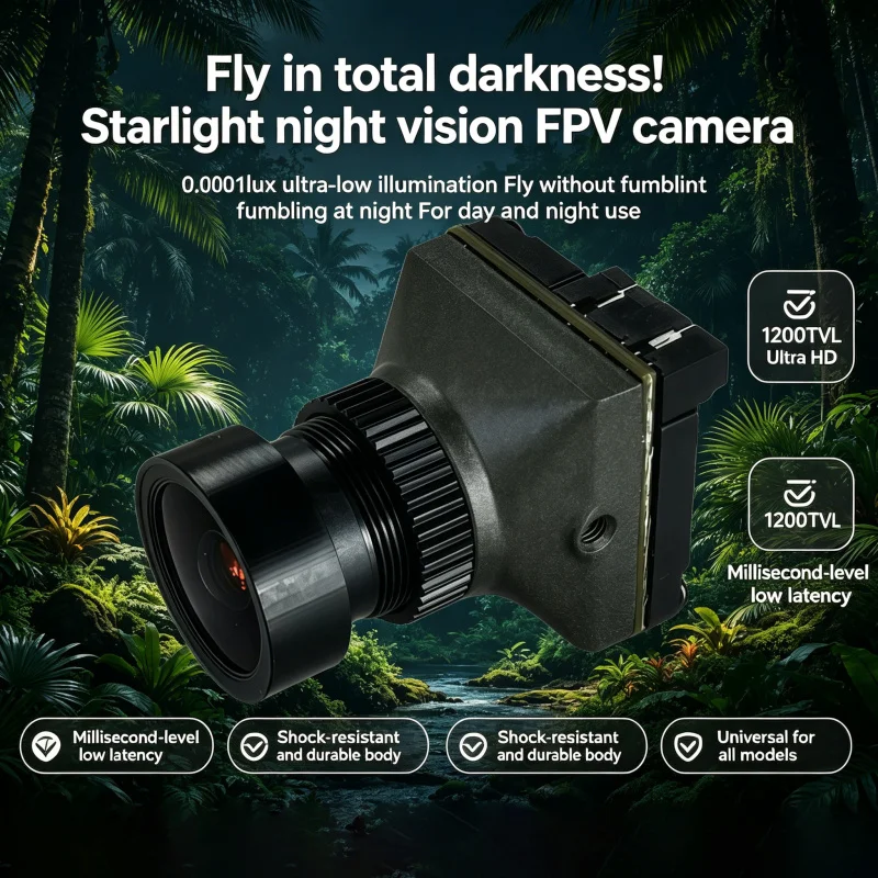 

Новая профессиональная FPV-камера ночного видения 1/3/5PC 1500TVL с объективом 2.1 мм, 16:9/4:3 NTSC/PAL, FOV125 ° Камера ночного видения Blacklight для радиоуправляемых дронов