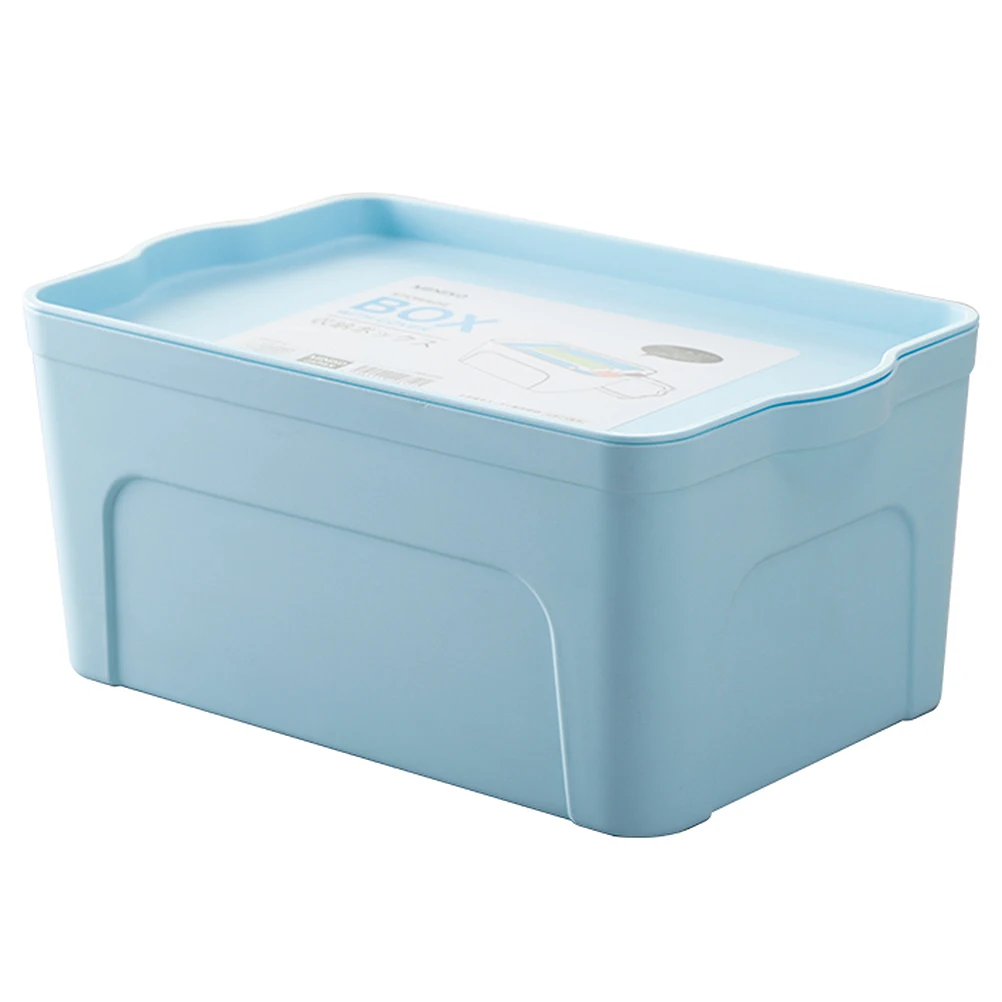 

Plastic Storage Box Lid Modern Style Eco Friendly Easy Clean Portable Bedroom Kitchen Bathroom Office Use Storage Case Cosmetics