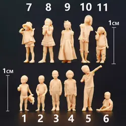 Resin Diorama 1/64 1/43 Kids Series Miniaturas Sand Scene Props 1/87 Miniatures Figures Model Garage Hand DIY Cars Vehicle Toys
