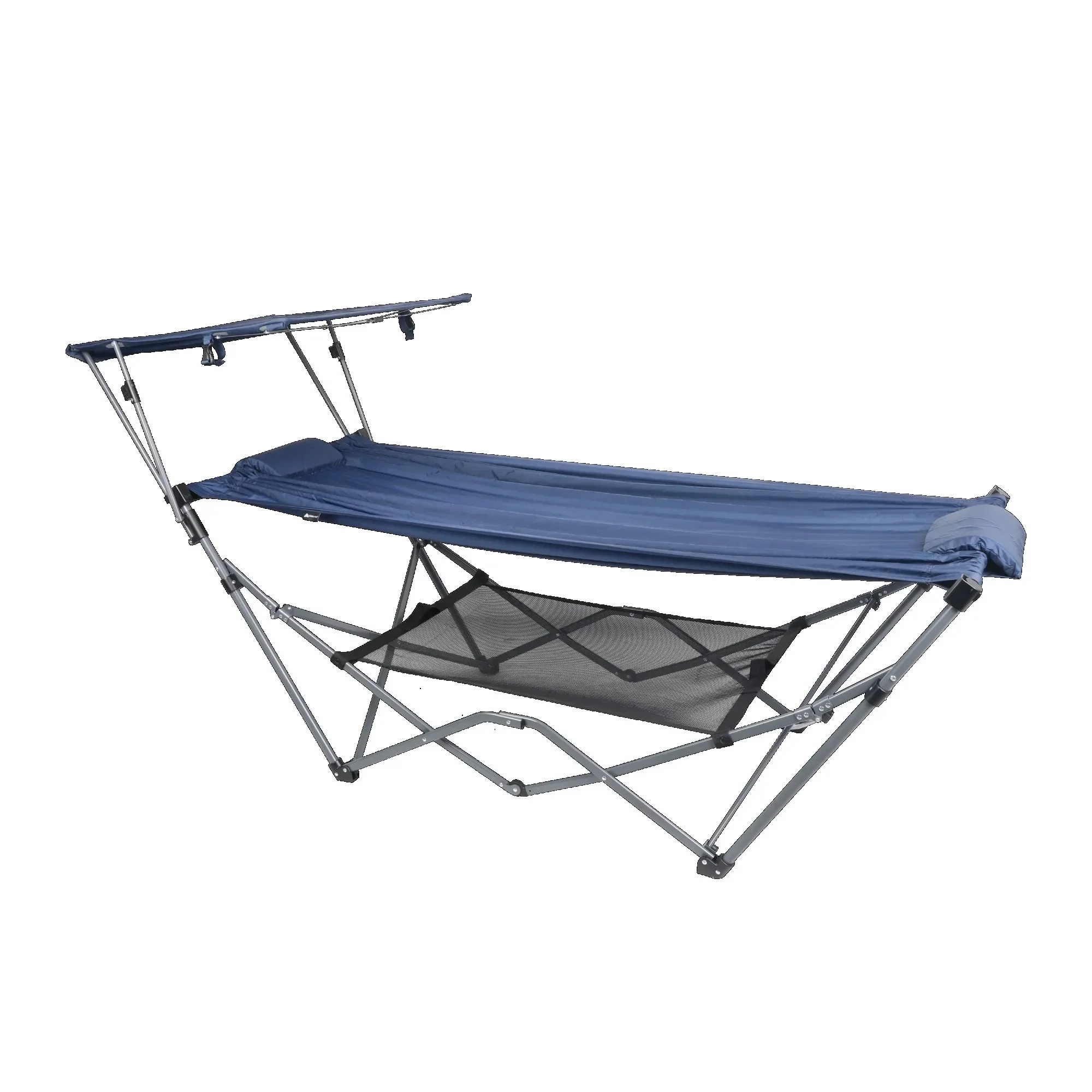 

Hammock with Canopy, 32"W x 72" L, Blue, 15lbs
