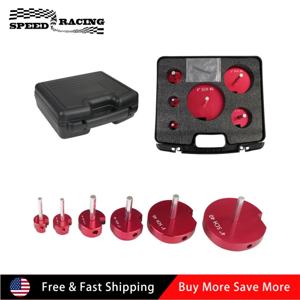 

6PCS 04529 Reamer Kit for Plastic Pipe Fittings, Compatible with 1/2 Inch Drill Bit for PVC Pipe Reaming