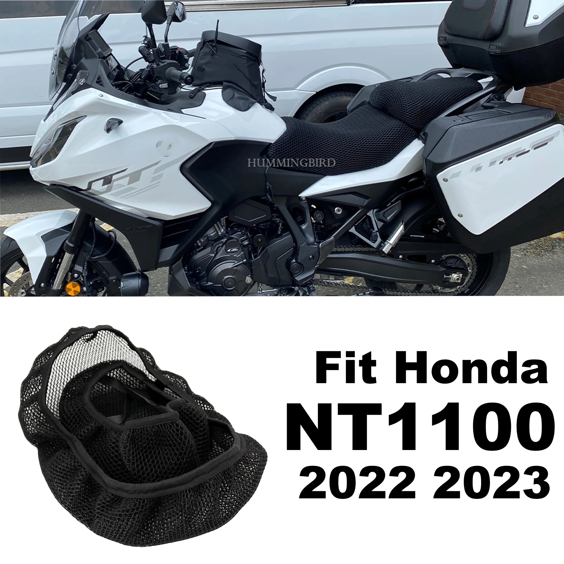 

Чехол для мотоциклетного сиденья Honda NT1100 защитная подушка 3D Воздушный Воздухопроницаемый Сетчатый удобный NT1100 2022 2023