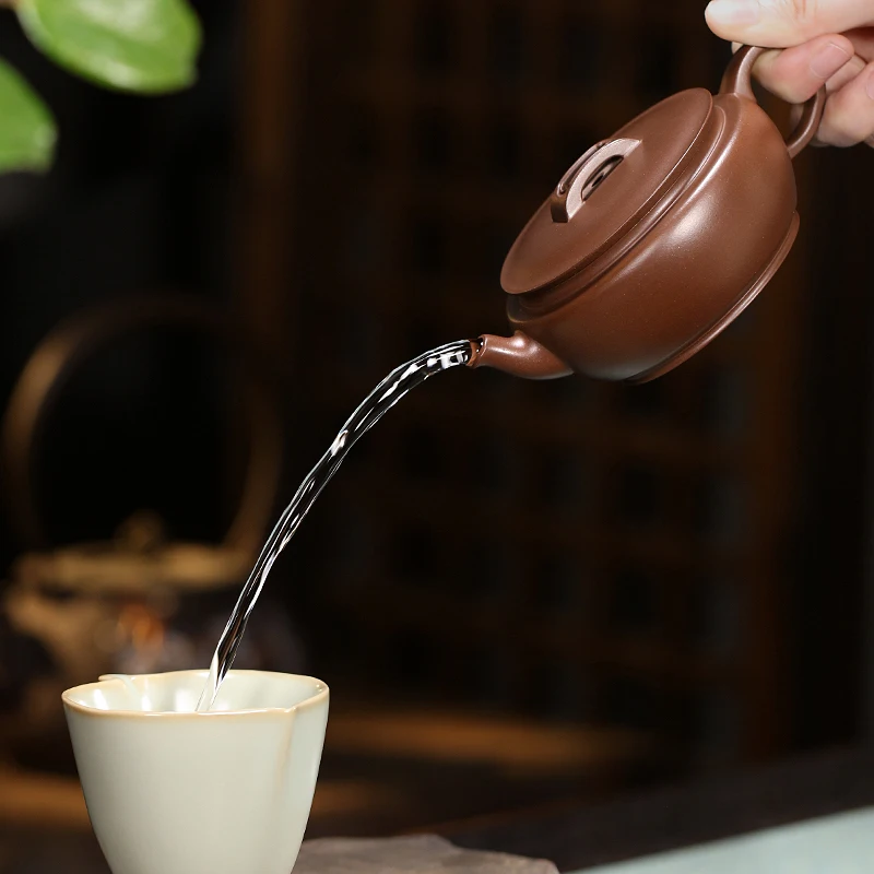 [Jingzhou Kiln] Grand Collection Yi Purple Clay Pot, High Temperature Old Mud, Hanwa,  Panjun, Fully Handmade