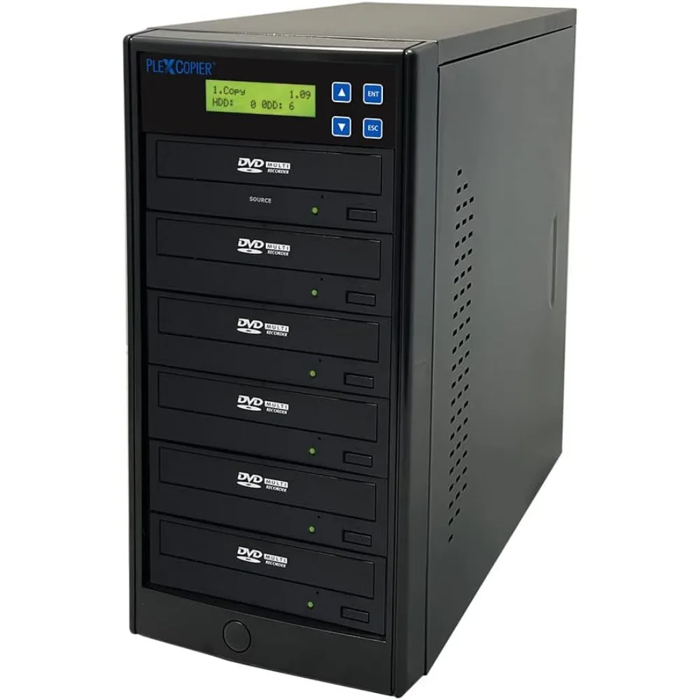 

5 CD DVD M-Disc Supported Duplicator Writer Copier Tower with Free DVD Video Copy Protection