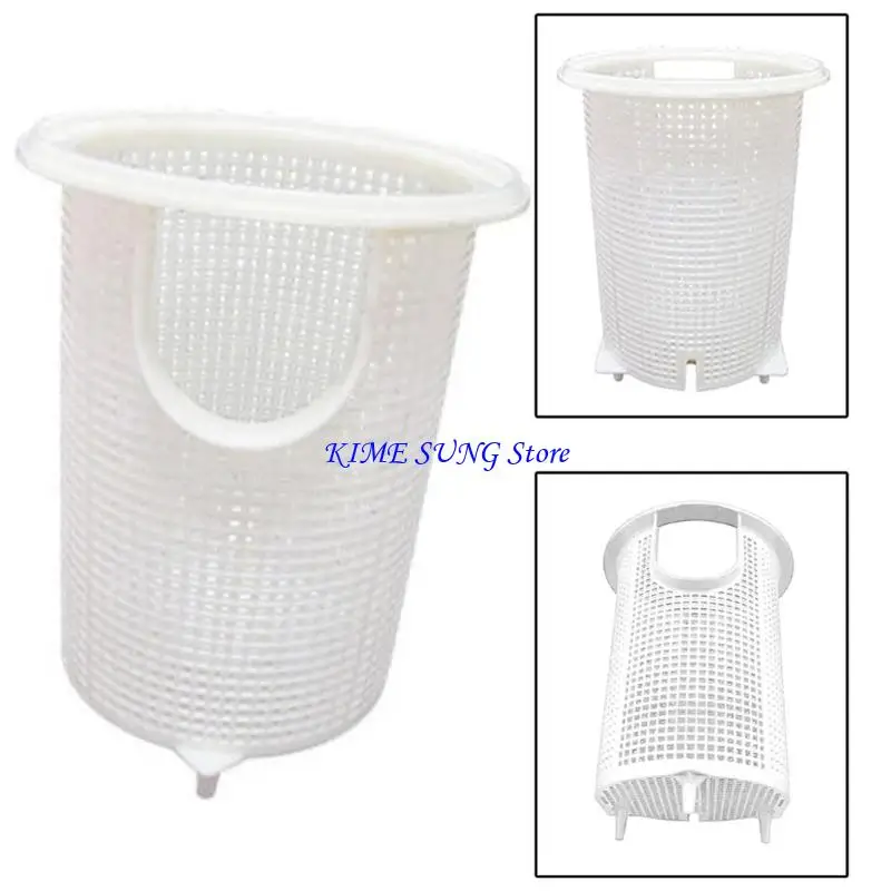 L5BD Replacement Basket Pool Pumps Filter Basket High Capacity Debris Collection Weather Resistant Plastic Texture for Pool