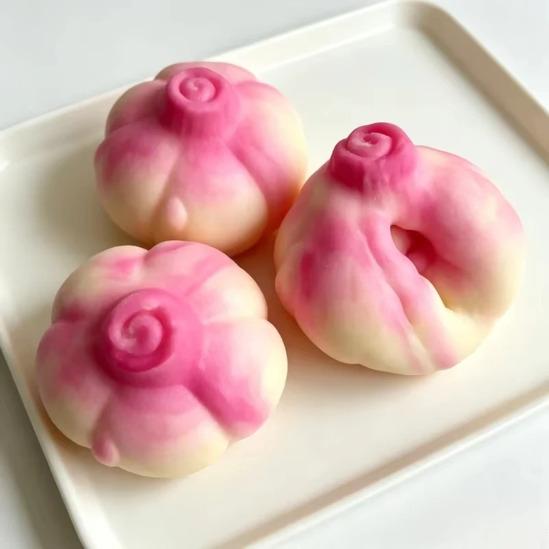 Onion Shaped Squishy Crunch Squeeze Toy, Round Block Filled Stress Relief Toy, Non-Resilient Fidget Sensory Toy, Creative Gift view 2