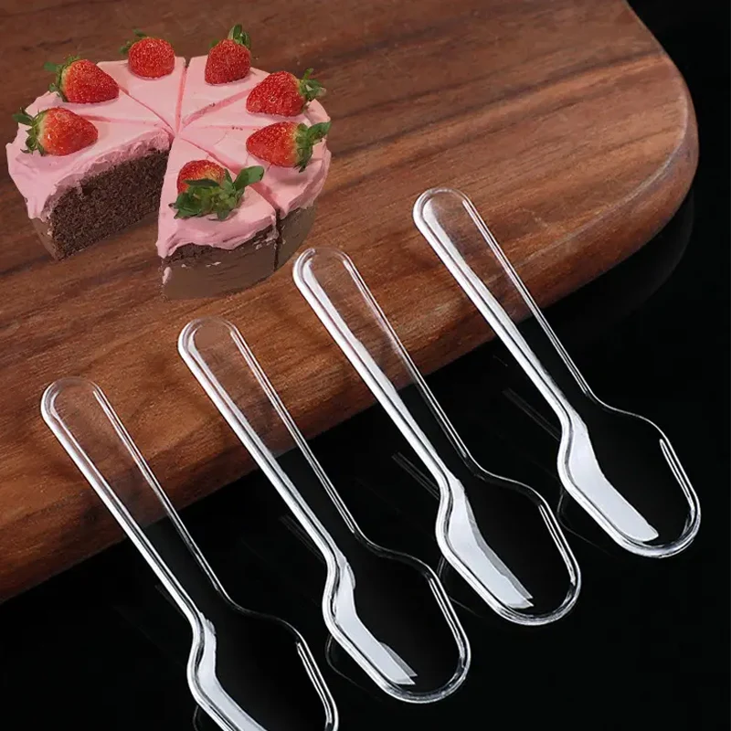 100/500 Pcs Mini Eis Löffel Holz Einweg Holz Dessert Scoop Westlichen Hochzeit Party Geschirr Küche Zubehör Werkzeug