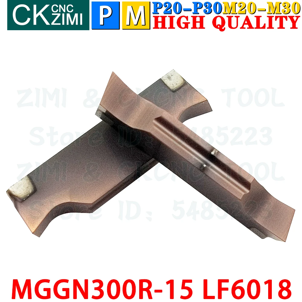 MGGN300R-15 LF6018 MGGN 300R 15 3mm Carbide Inserts Cutting grooving Inserts tools CNC Metal lathe Tools for Stainless Steel