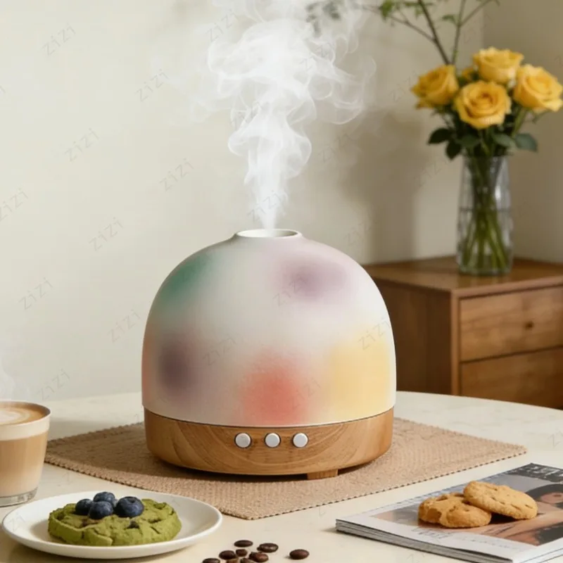 

Керамический аромадиффузор из массива дерева для эфирных масел, большой емкости, бесшумный увлажнитель, креативный аромадиффузор в китайском стиле