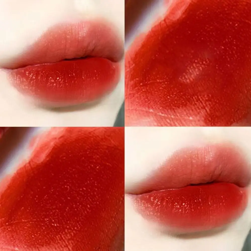 Langlebige rote Tube Lippenstift Make-up Lippen pflege natürliche wasserdichte Lip gloss Antihaft seidige Samt Lippen glasur Mädchen