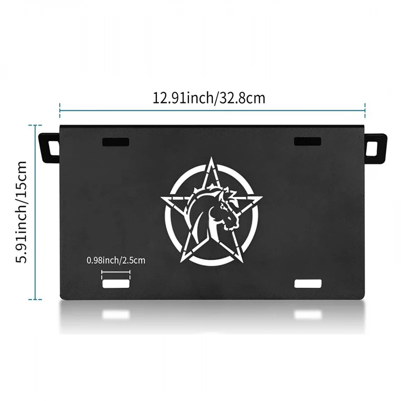Bracingo Ounting Bracket Holder License Plate Base Frames Black Car Accessories Fit For Ford Bronco 2021 2022 Easy Installation