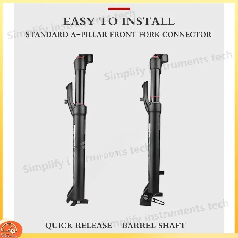 26 27.5 29 Inch MTB Air Oil Suspension Fork Shoulder Line Control Adjustable Bicycle Front Fork for Mountain Bike Brake Disc