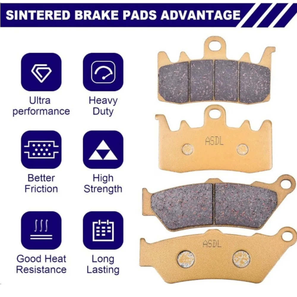 1200cc Motorcycle Ceramic Front and Rear Brake Pads Set For BMW R1200GS R1200 R 1200 GS Adventure 1200 2013-2018