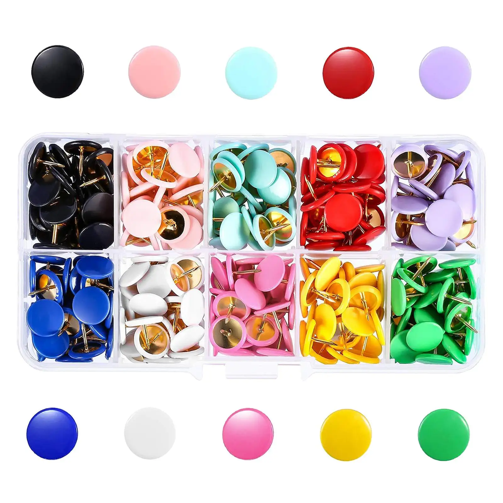 300x Push Pin Pushpin Thumb Tacks Thumbtack Board Picture School Supplies