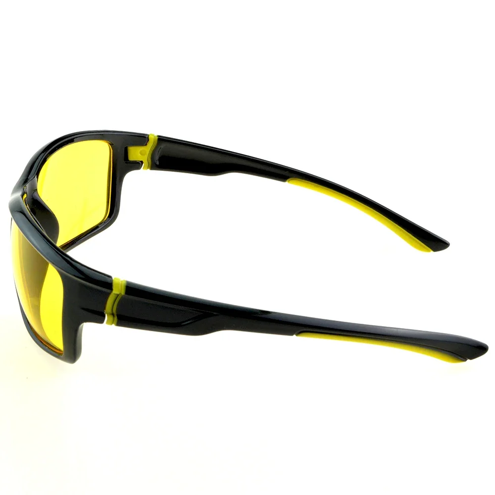 NOMANOV Passion Yellow Sport Night Vision Enhancement Polarized Sunglasses For Rainy Days