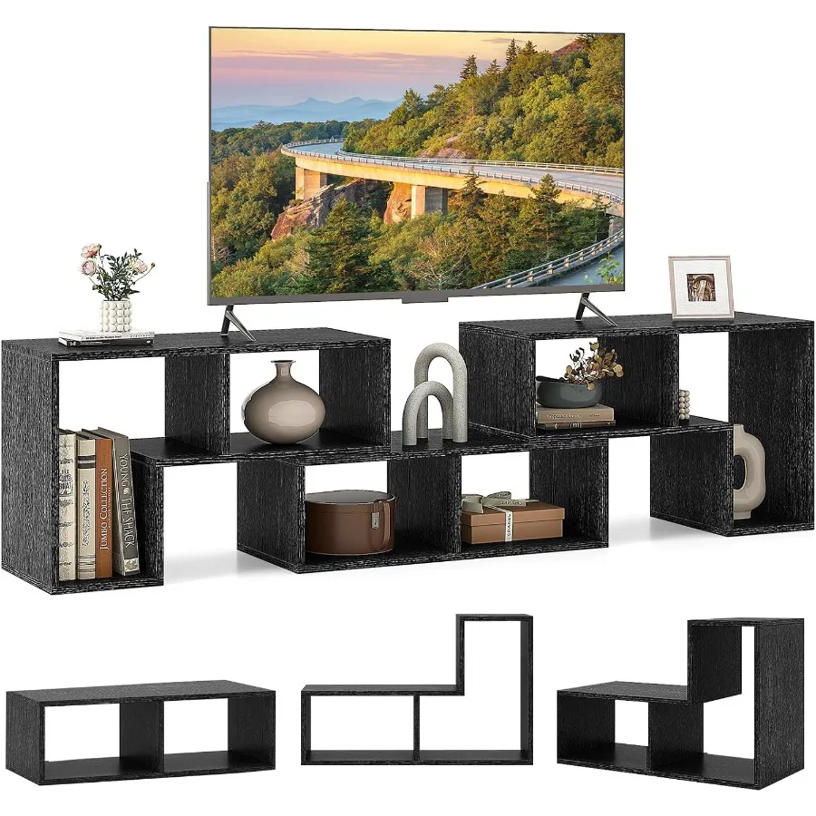 

Free-Combination TV Stand for Bedroom - Entertainment Center for 50 55 60 65 Inch TV 3-Piece Media Console Table with Storage C