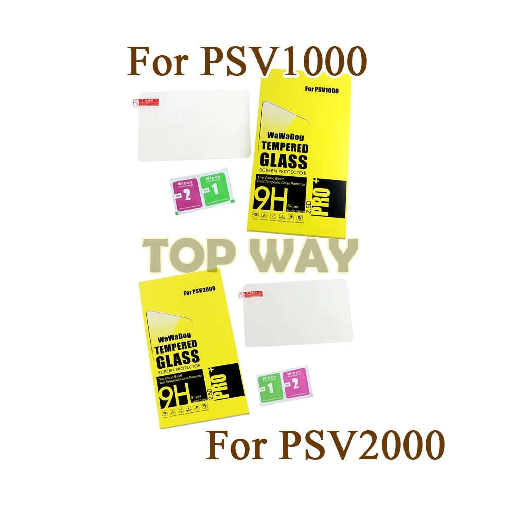 50PCS 9H Tempered Glass Protective Film For PSV2000 Psvita PS Vita PSV 1000 Surface Guard Cover