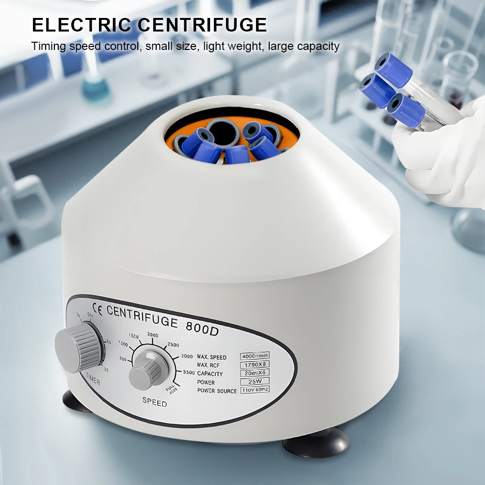 

Laboratory Electric Centrifuge - Small Lightweight Large Capacity Timing Speed Control Centrifuge