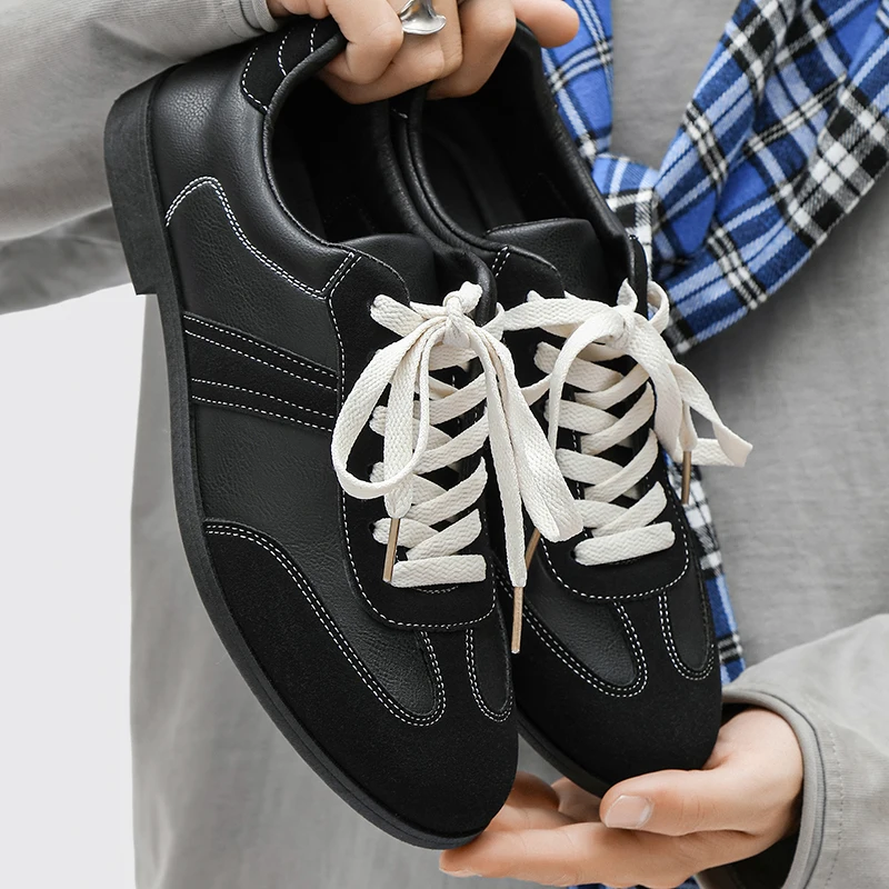 

Мужская кожаная обувь с низким берцем, удобная повседневная офисная обувь на плоской подошве, кожаная мужская обувь, классическая обувь для деловой офисной работы