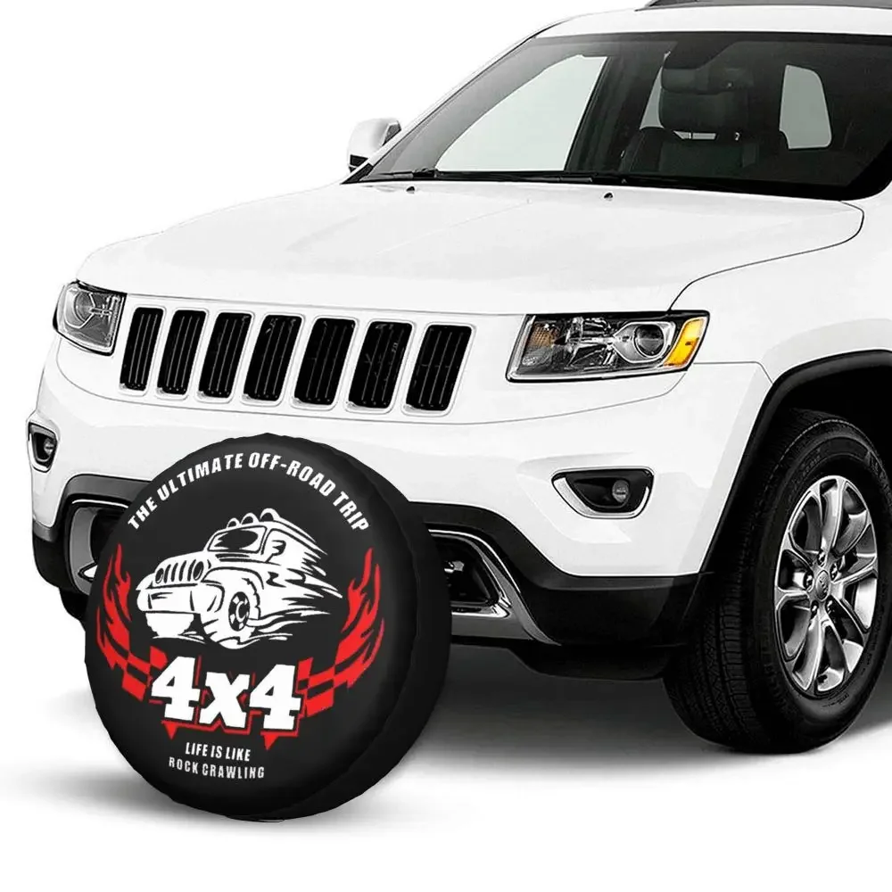 Maßgefertigte Vitara Offroad Ersatzradabdeckung Tasche für Jeep Hummer Auto-Radschutz Zubehör 14" 15" 16" 17" Zoll – Detail 11