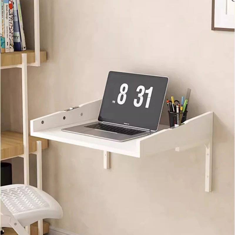 Creative Multifunctional Wall Hanging Folding Table Home Suspended Bedroom Bedside Cabinet Space Saving Table for Laptop