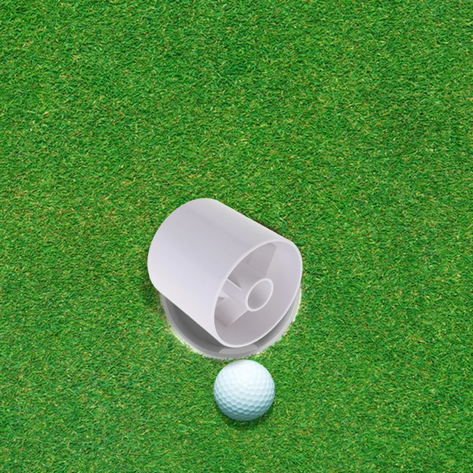 

Golf Hole Cup Flags Plastic Putting Cup for Green Golfing Practice Durable Smooth Portable Golfs Training Tool Equipment
